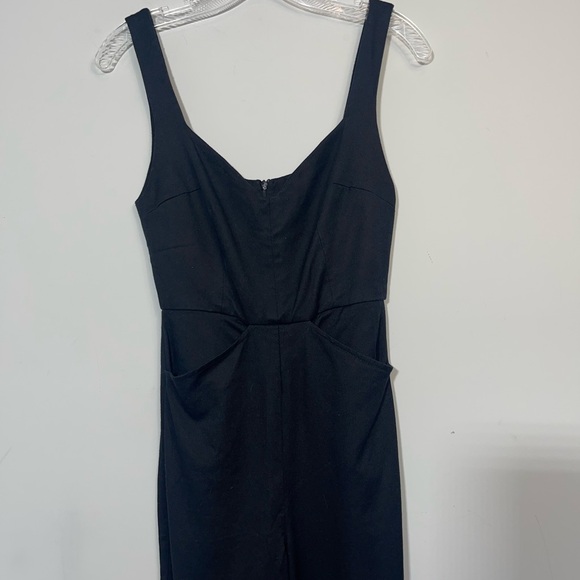 Reformation Black Twill Jumpsuit Net a Porter Exclusive Size 2 Pockets Rare - Picture 10 of 16